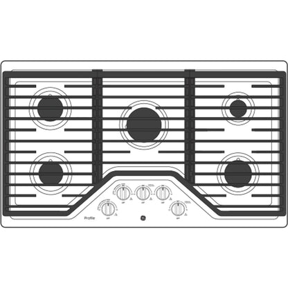 GE Profile Series 36″ Built-In Gas Cooktop PGP7036DLBB