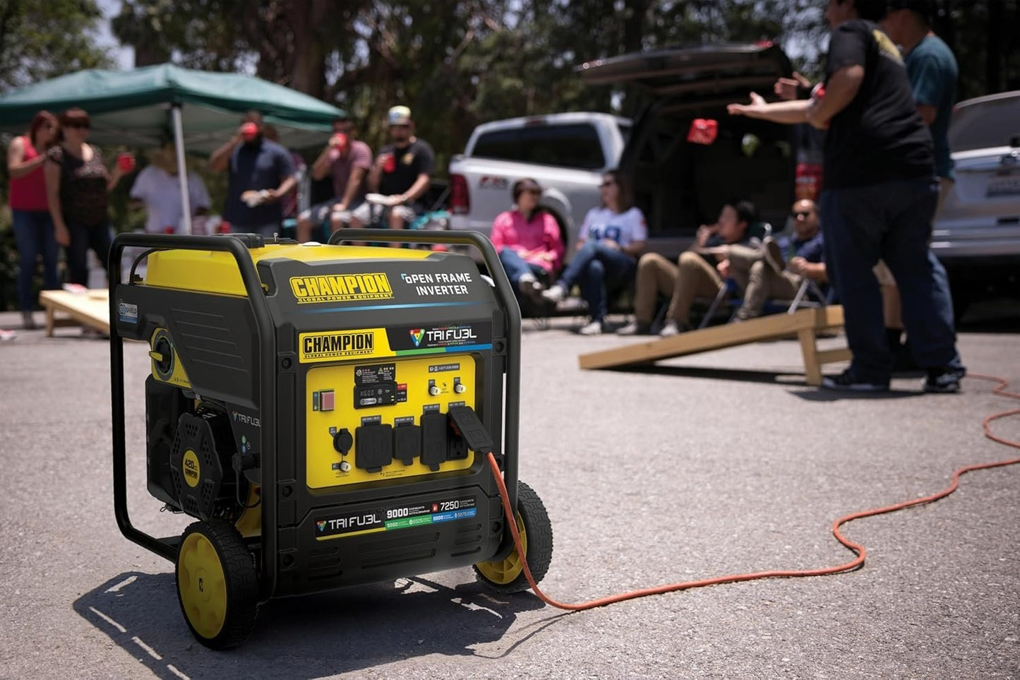 Champion 201176 9000W Tri-Fuel Open Frame Inverter Generator