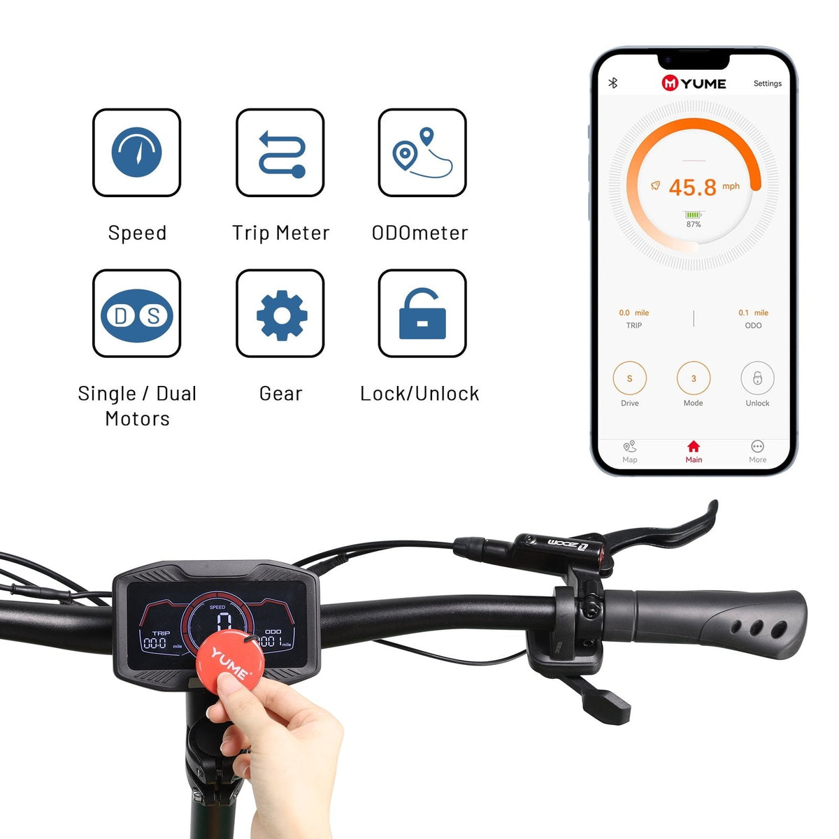 M YUME SCOOTER Y11+ Dual Motors 6000W 50 Miles Long Range and 50 mph Fastest Electric Scooter for Adults