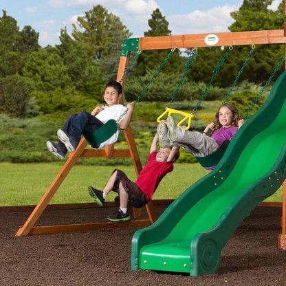 Backyard Discovery Shenandoah Cedar Wood Swing Set Slide