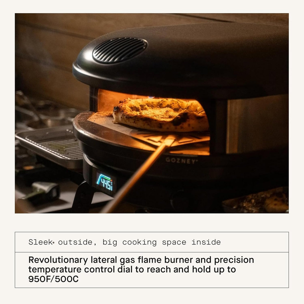 Gozney Arc XL Pizza Oven,Off Black, Gas Burner, Precision Temperature Control