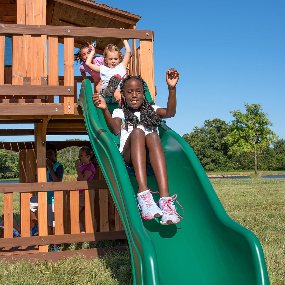Backyard Discovery Woodridge Elite Cedar Swing Set/Playset