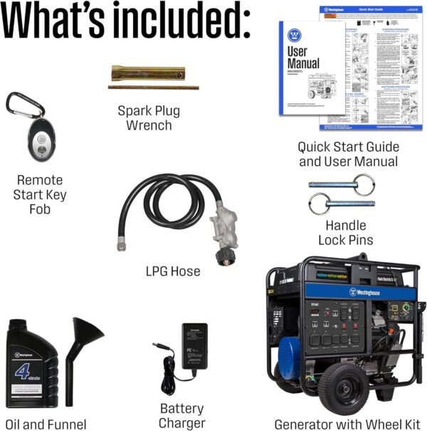 Westinghouse 28,000/20.000-Watt Tri-Fuel Portable Generator