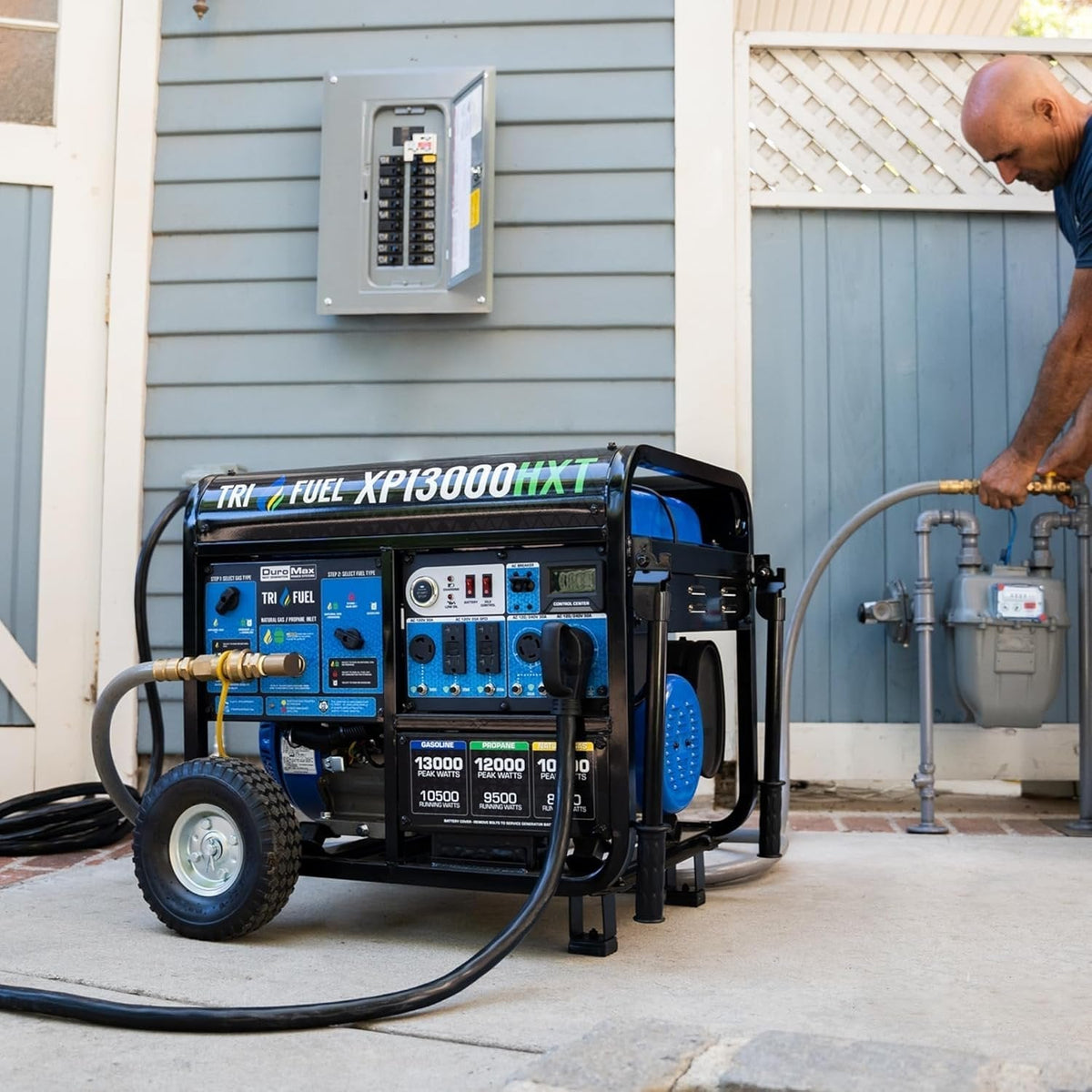 DuroMax 13,000 Watt Tri Fuel Portable HXT Generator XP13000HXT