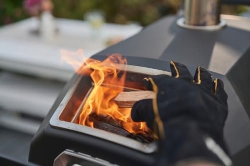 Ooni Karu 2 Pro Multi-Fuel Pizza Oven – Wood and Gas Outdoor Pizza Oven with Pizza Stone & Integrated Thermometer, Pizza Oven Outdoor, Dual Fuel 16 Inch Pizza Maker, Outdoor Cooking Grill